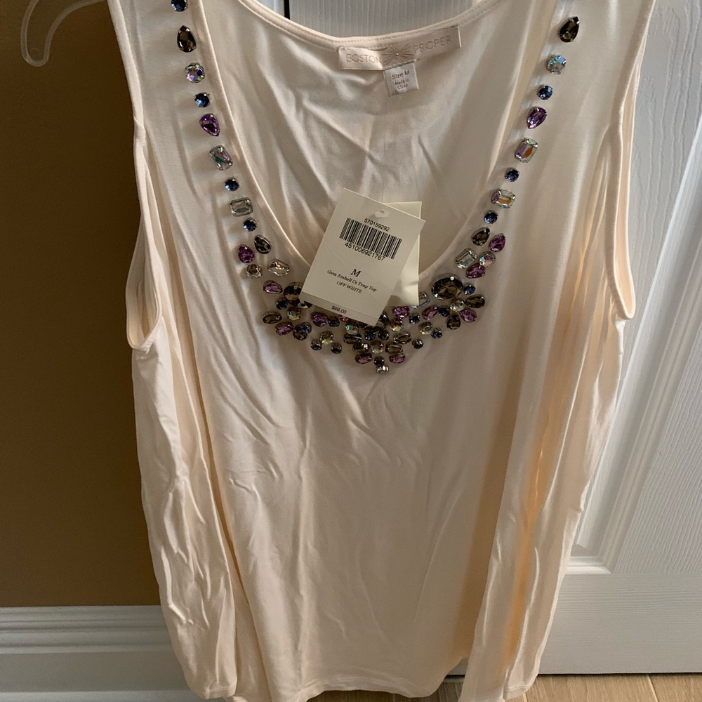 Boston proper cold shoulder shirt